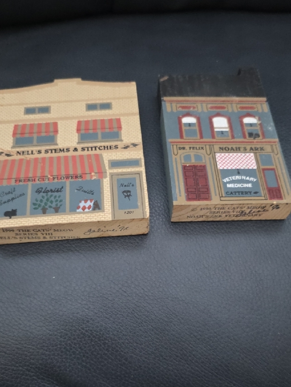 The Cat's Meow Hand-Painted Old Town Village Shop Set - Picture 3 of 8